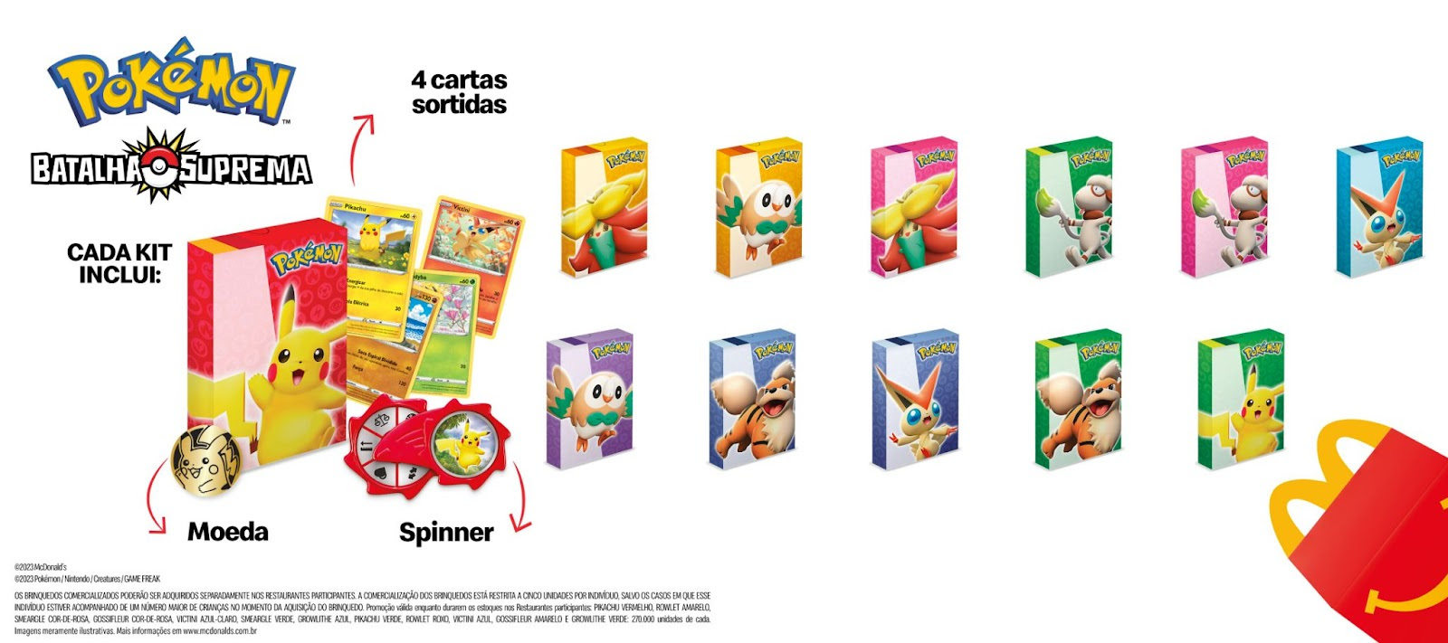 McDonald's e Pokémon: McLanche Feliz traz coleção de cartas Pokémon  inéditas! – Se Liga Nerd