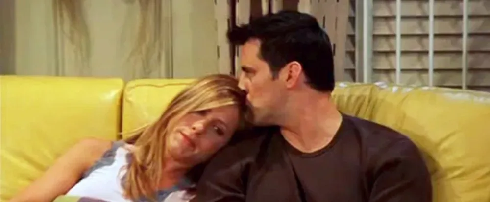 Joey e Rachel na série Friends