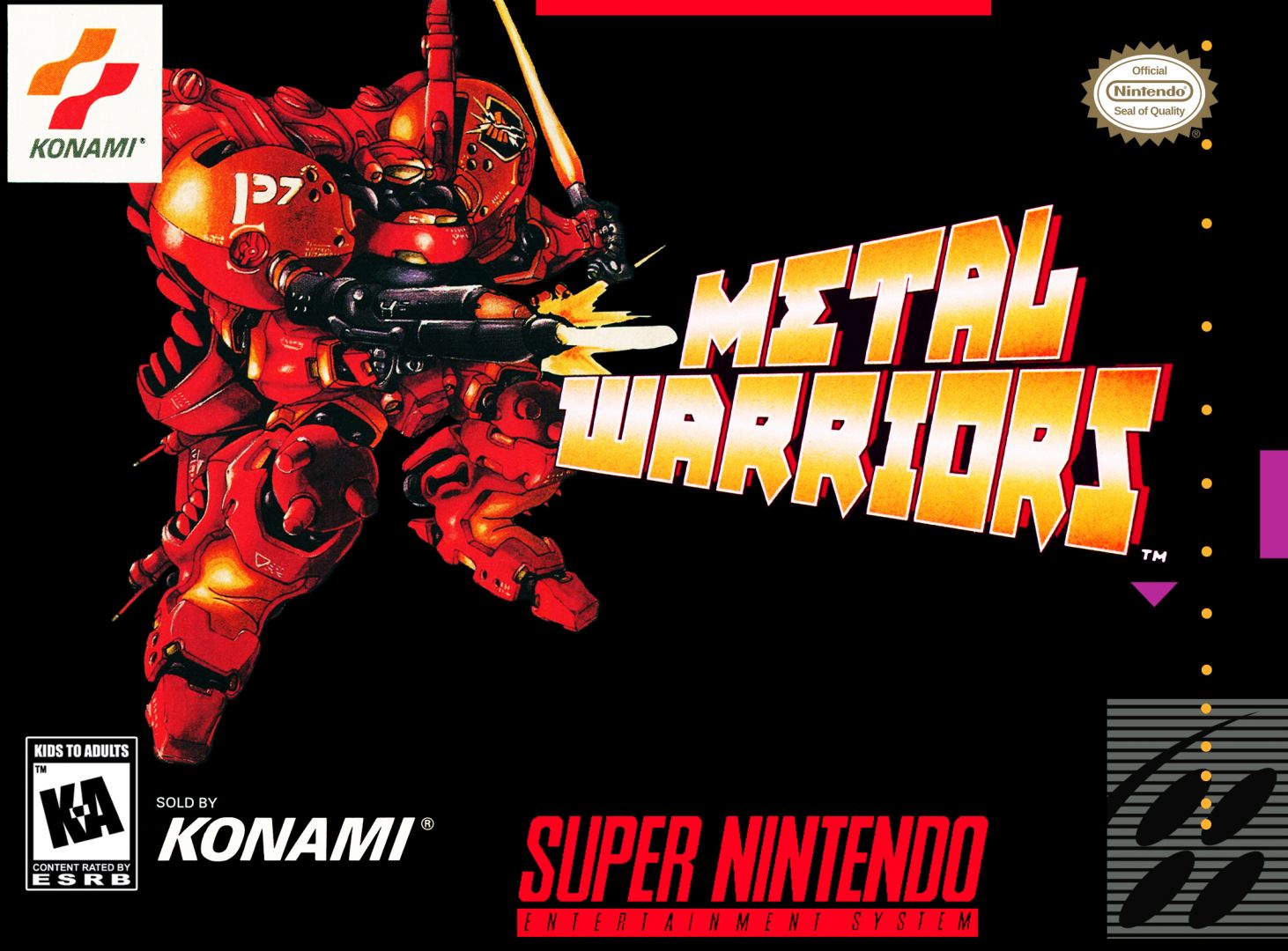 capa do jogo metal warriors para snes
