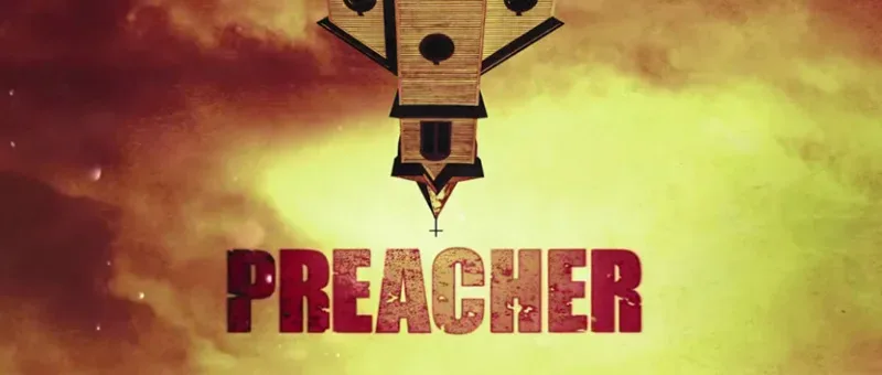 Uma igreja de cabeça para baixo e a palavra Preacher