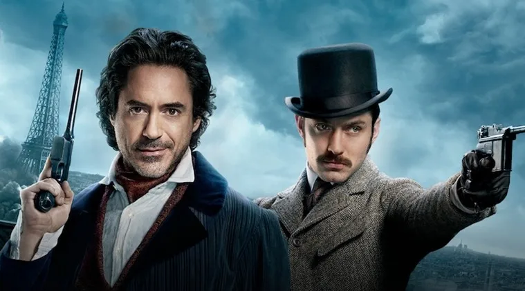 Sherlock Holmes e Watson na capa do segundo filme