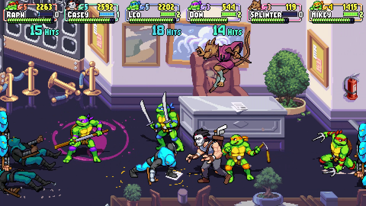 Teenage Mutant Ninja Turtles Shredder's Revenge jogo tartarugas ninja