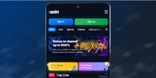 Aplicativo 1Win para apostas em Android e iOS