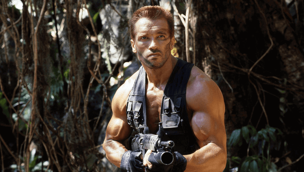Arnold Schwarzenegger é a estrela de O Predador, de 1987