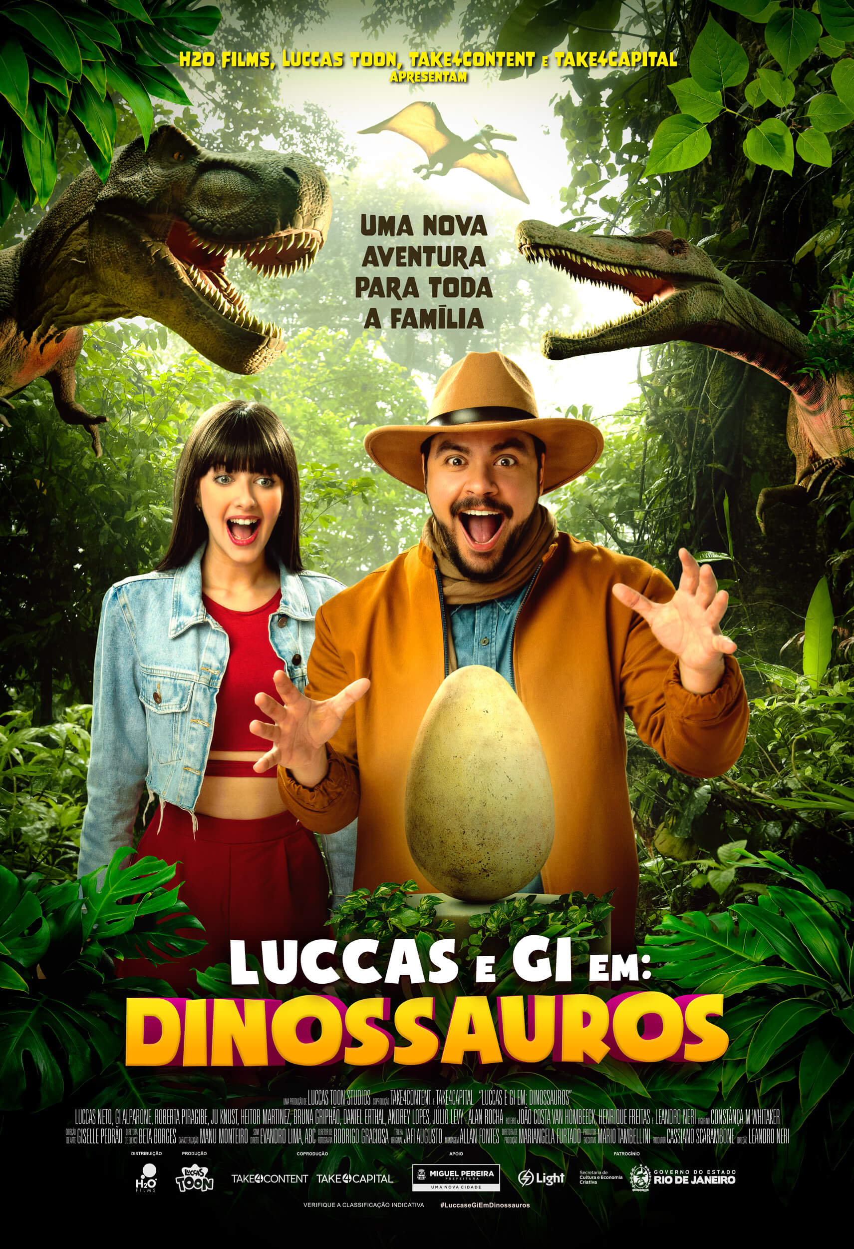 Luccas Neto e Gi Alparone em: Dinossauros