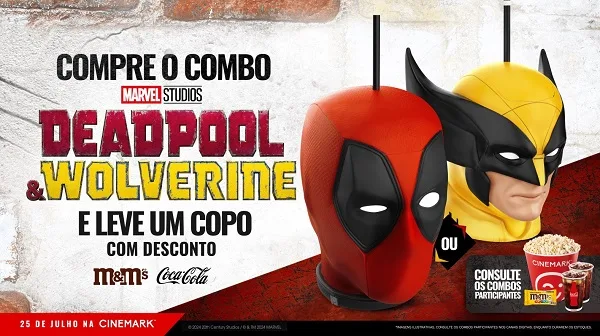 Deadpool & Wolverine ganha combo na Cinemark