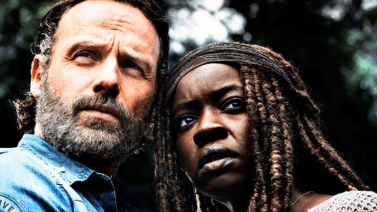 rick e michonne em the walking dead