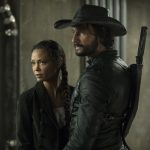 hbo Westworld 2 temporada Thandie Newton (interpreta Maeve) e Rodrigo Santoro (interpreta Hector Escaton).Crédito John P. Johnson