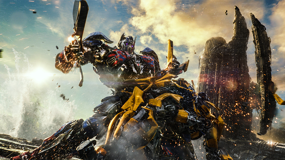 cena de ação em transformers 5