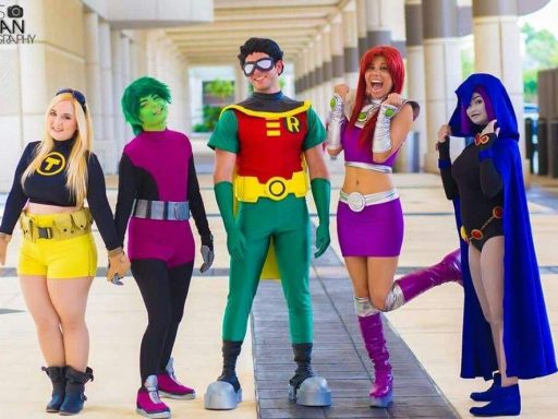 cosplays jovens titãs