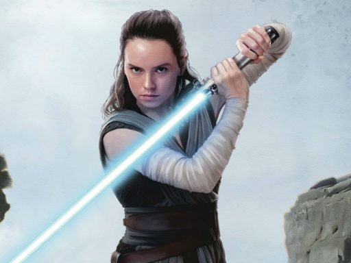 Rey em poster de star wars