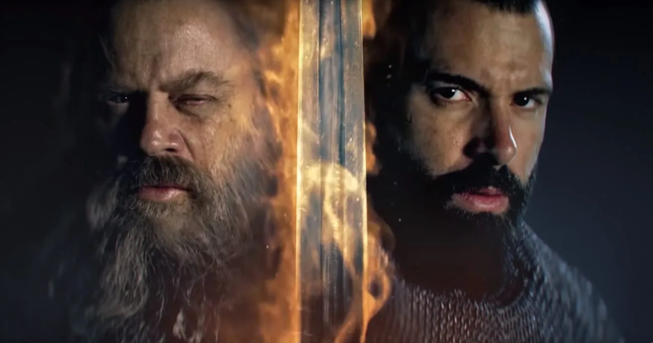 Mark Hamill no cartaz da 2a temporada de Knightfall