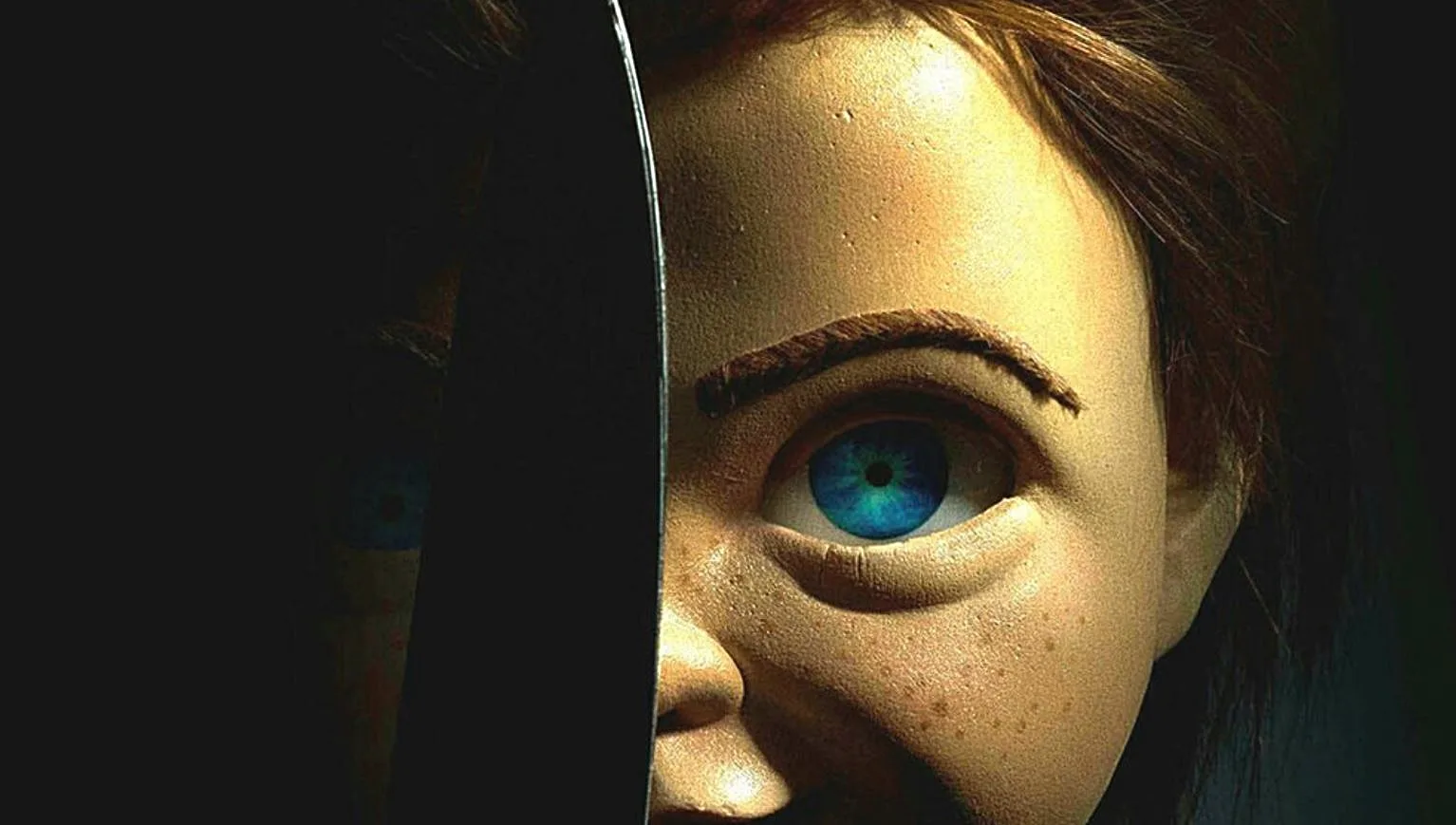 poster de brinquedo assassino com boneco chucky