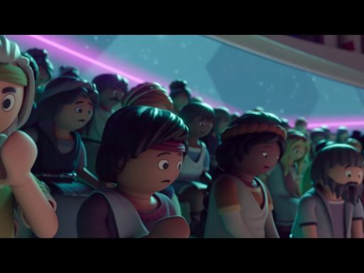 cena do trailer d Playmobil - O Filme