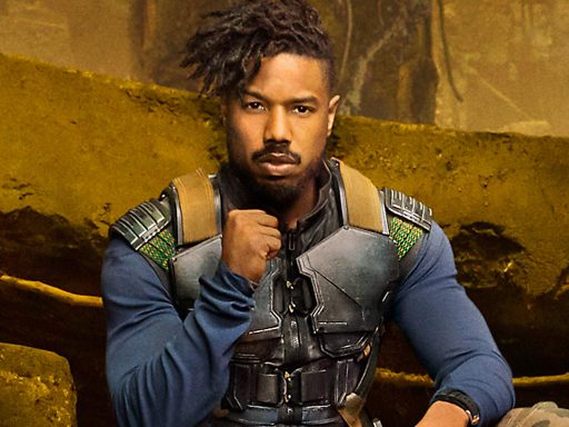 Michael B. Jordan em poster de Pantera Negra. Ator estará no filme Journal for Jordan