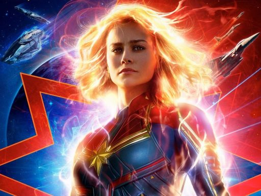 Brie Larson no poster de Capitã Marvel