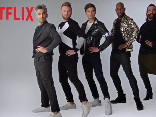 elenco de Queer Eye na capa da 3a temporada pela netflix