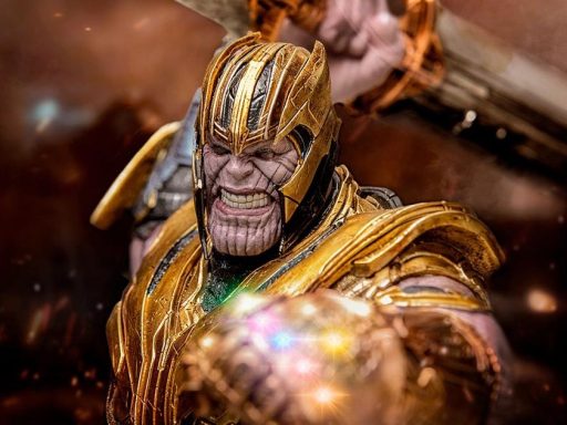 marvel iron studios vingadores ultimato thanos estatueta