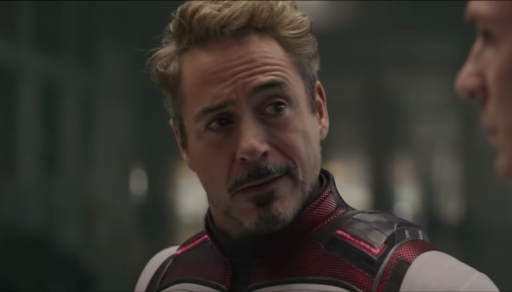 Robert Downey Jr. como Tony Stark em Vingadores: Ultimato