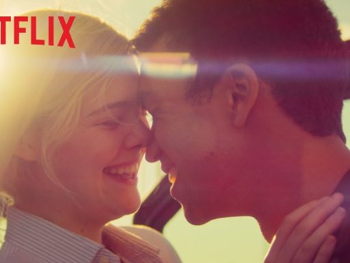 capa de Por Lugares Incríveis, com Elle Fanning e Justice Smith da netflix