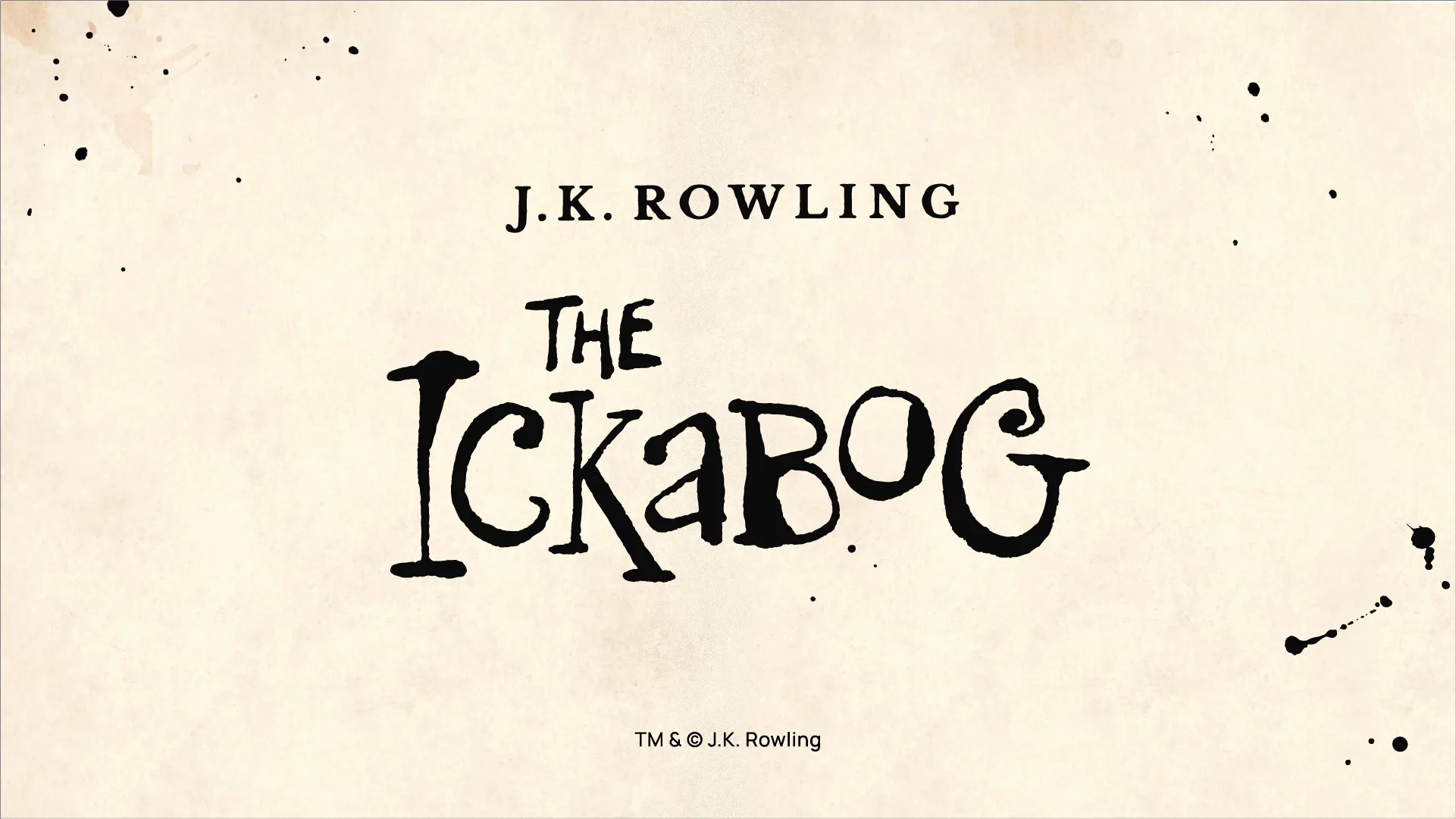 The Ickabog - J.K. Rowling