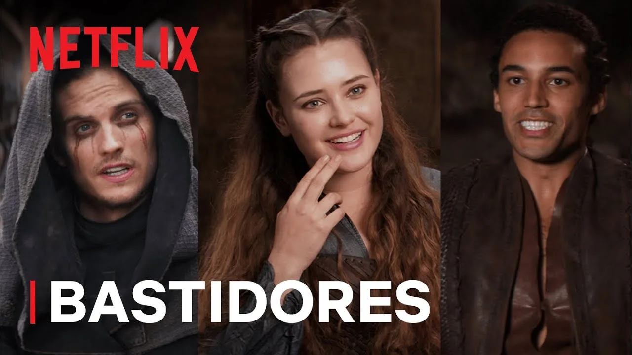 capa do video de bastidores de Cursed - A Lenda do Lago da netflix