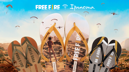 free fire chinelo ipanema garena