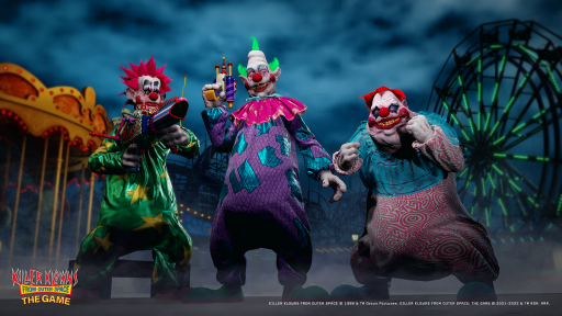 Imagem do game de Palhaços Assassinos do Espaço Sideral, Killer Klowns From Outer Space the game