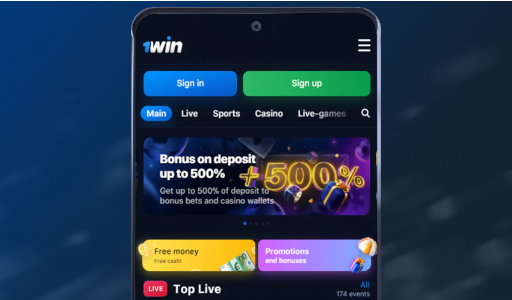 Aplicativo 1Win para apostas em Android e iOS