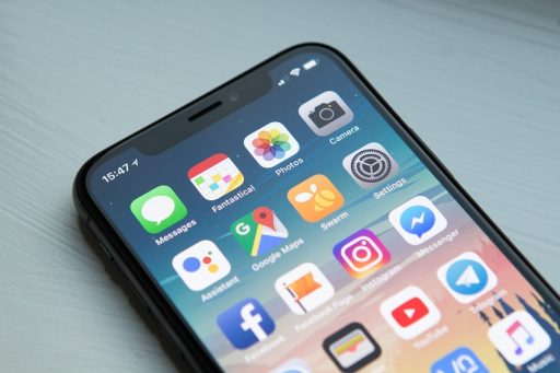 uma tela de celular