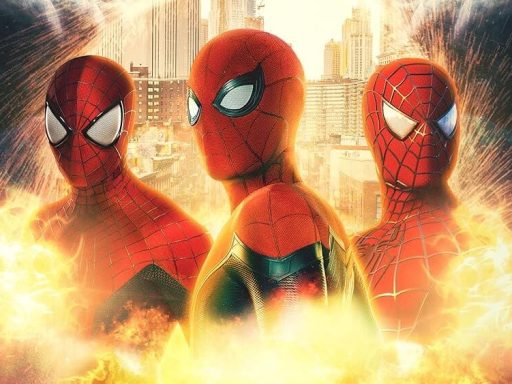 Andrew Garfield, Tom Holland e Tobey Maguire em 'Homem-Aranha: Sem Volta para Casa'