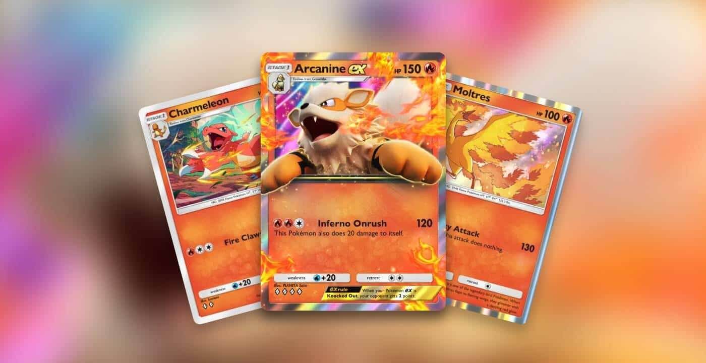 Pokémon TCG Pocket começa evento para decks de fogo