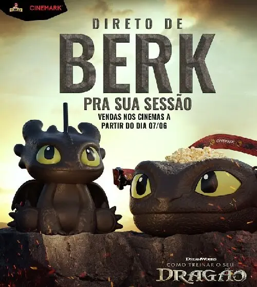 Como Treinar o Seu Dragão ganha combo exclusivo da rede cinemark