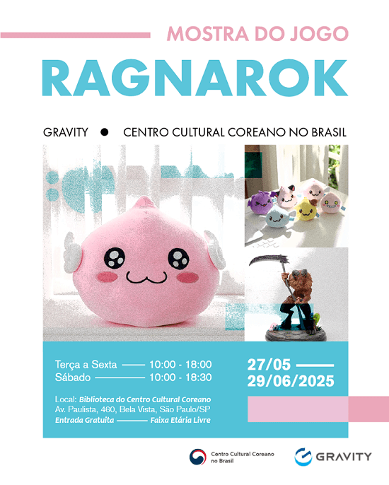 Ragnarok Online recebe a Mostra do Jogo Ragnarok no Centro Cultural Coreano, em São Paulo