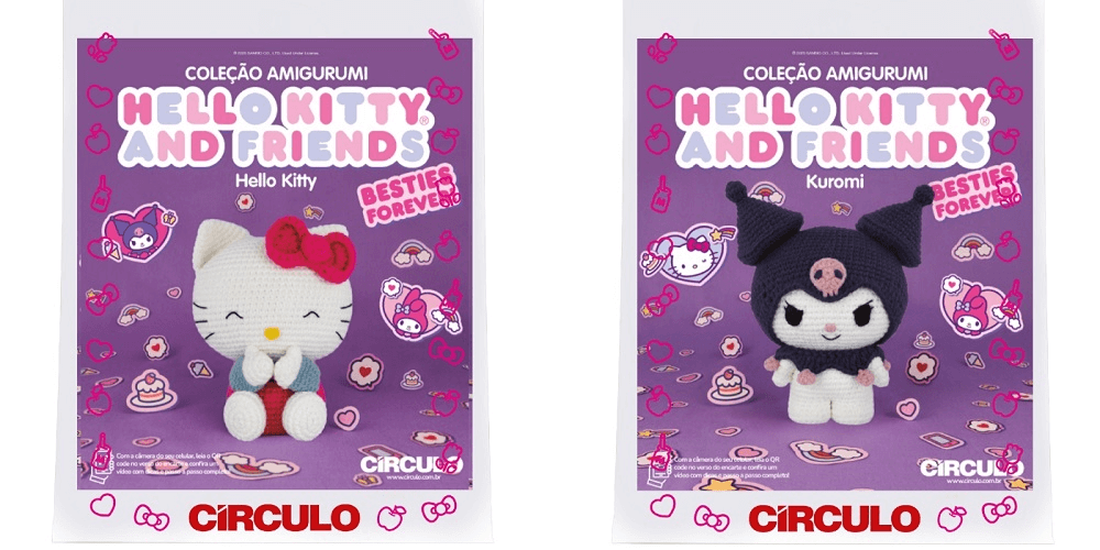 Hello Kitty and Friends chega na versão amigurumi pela Círculo