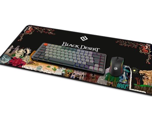 Mousepad Flick XL da Redragon inspirado no jogo Black Desert Online