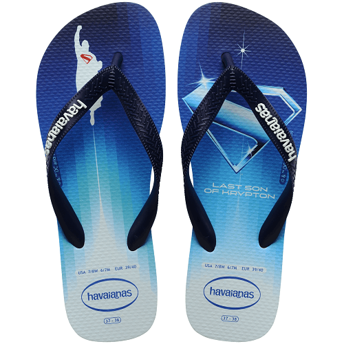 Superman Havaianas chinelo do herói