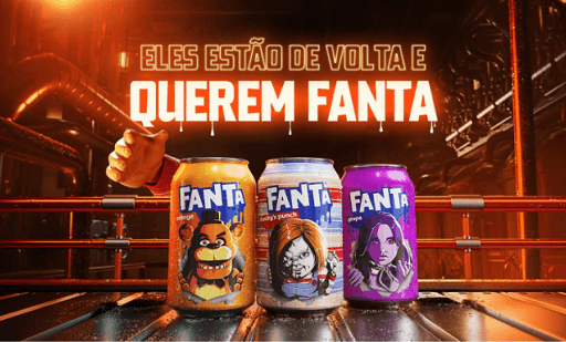 Fanta faz collab com a Universal e Blumhouse para o Halloween deste ano
