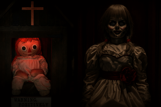 Capa da postagem do CosmoNerd sobre a história real da boneca Annabelle, de Invocação do Mal