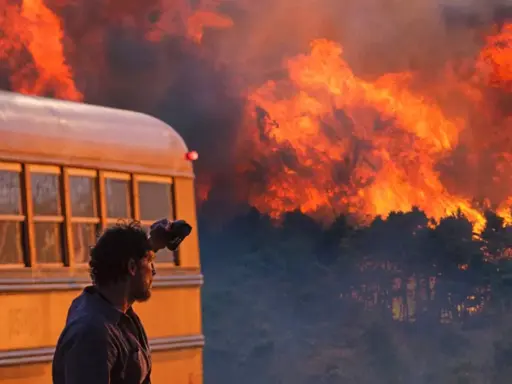 O Ônibus Perdido (The Lost Bus, 2025) estrelado por Matthew McConaughey - crítica do filme do AppleTV+ dirigido por Paul Greengrass
