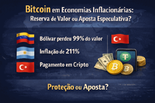 Bitcoin em Economias Inflacionárias Reserva de Valor ou Aposta Especulativa
