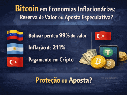 Bitcoin em Economias Inflacionárias Reserva de Valor ou Aposta Especulativa